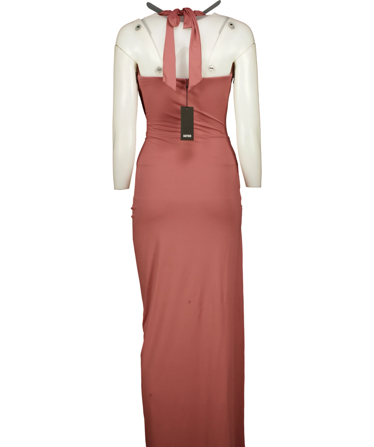 Babyboo Pink Kingsley Maxi Dress Rose Brown, size UK S — back