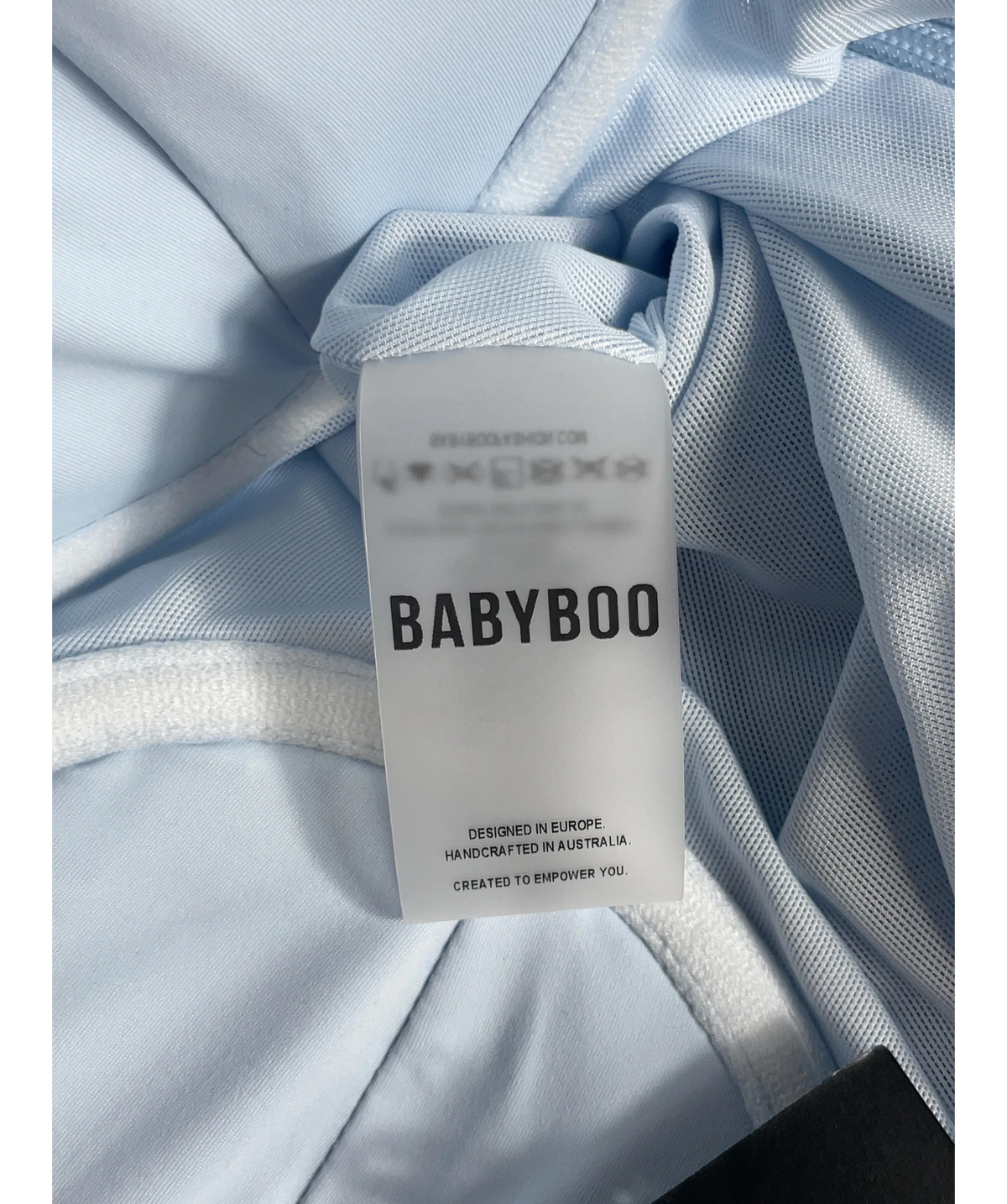 Babyboo Blue Carina Maxi Dress Glacier Blue, size UK S — label