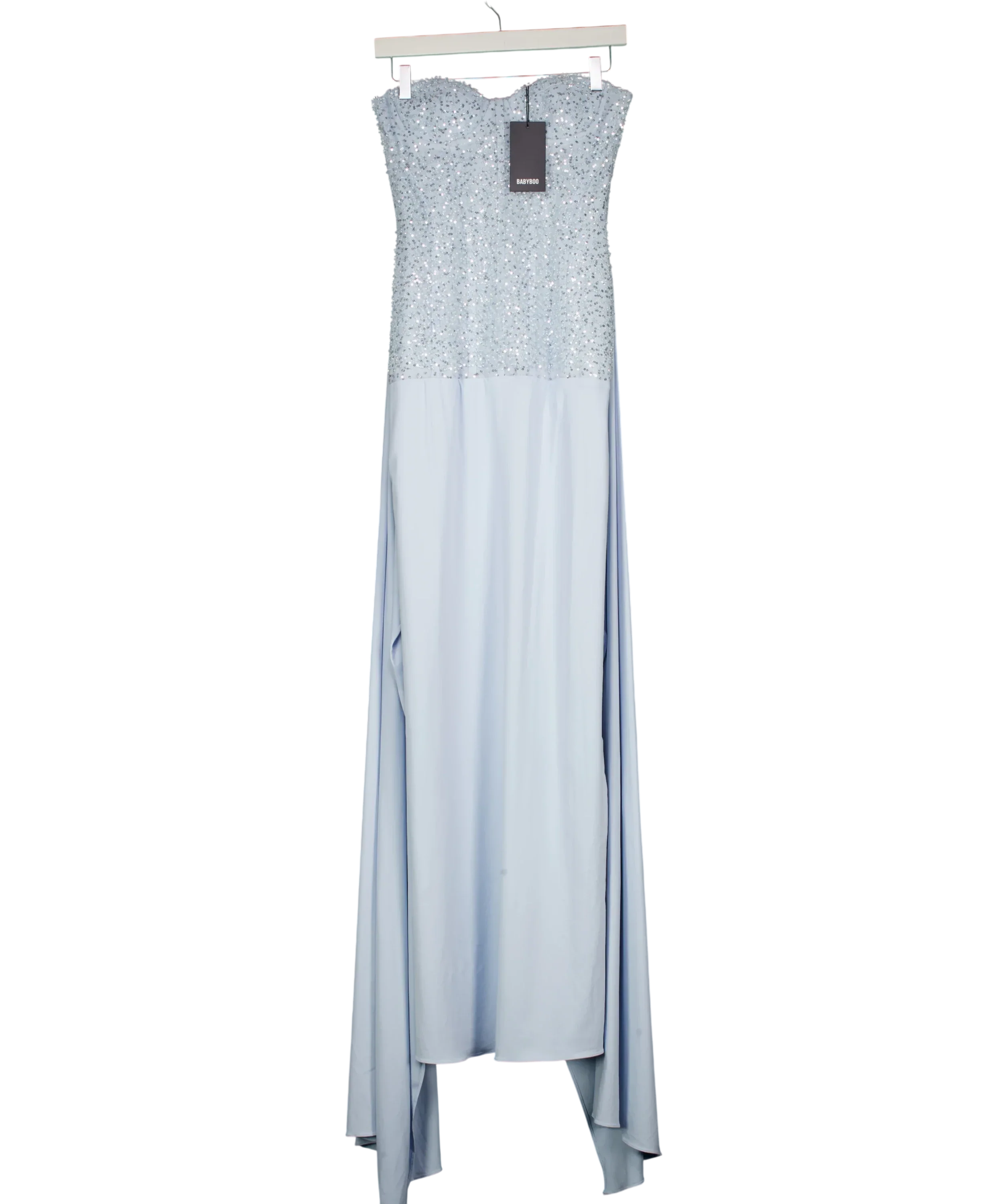 Babyboo Blue Carina Maxi Dress Glacier Blue, size UK S — front