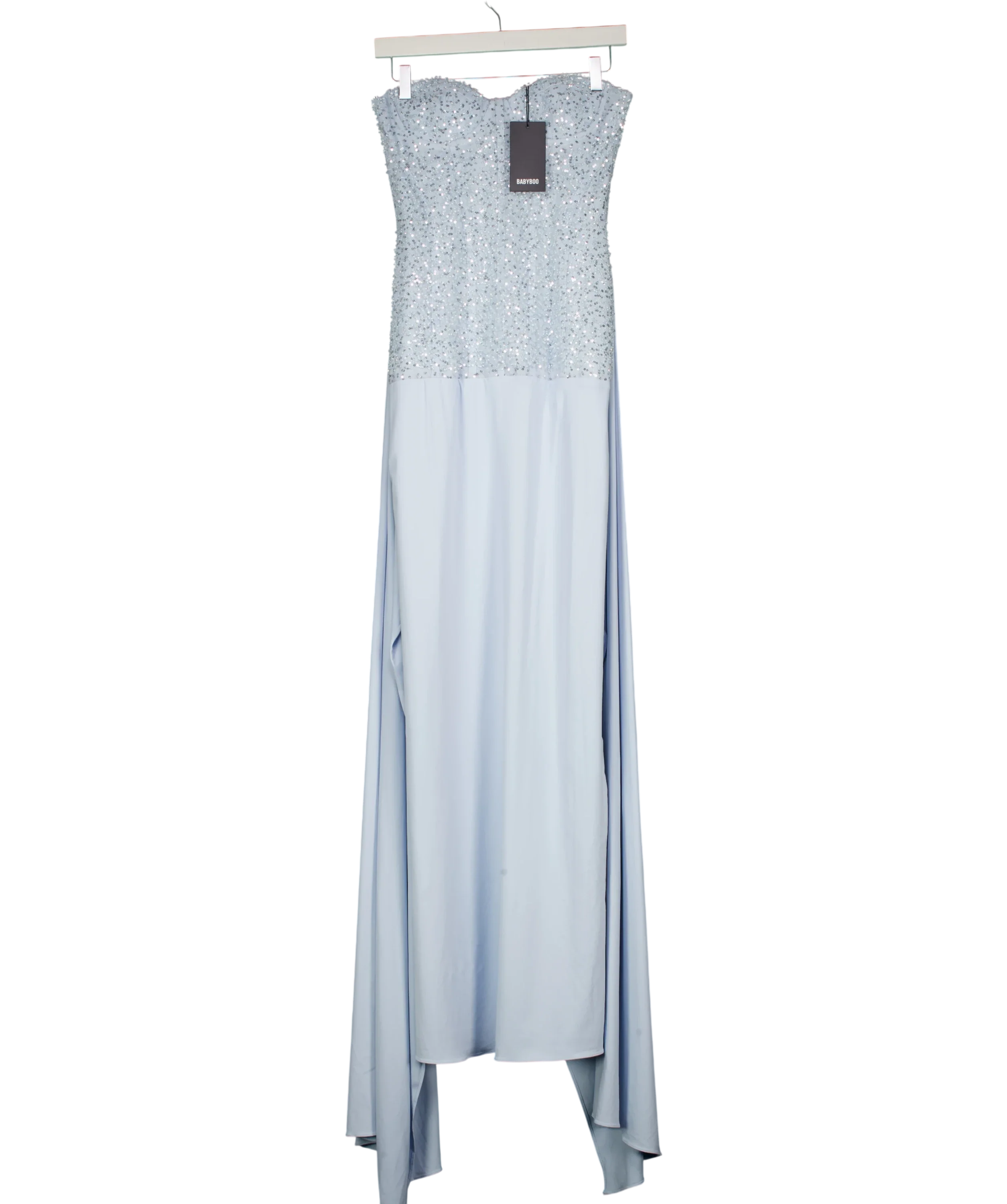 Babyboo Blue Carina Maxi Dress Glacier Blue, size UK S — front