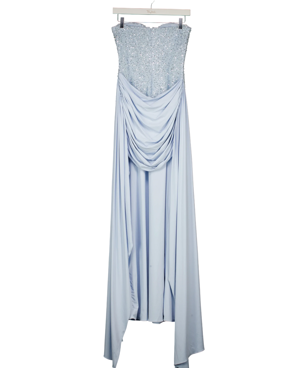 Babyboo Blue Carina Maxi Dress Glacier Blue, size UK S — back
