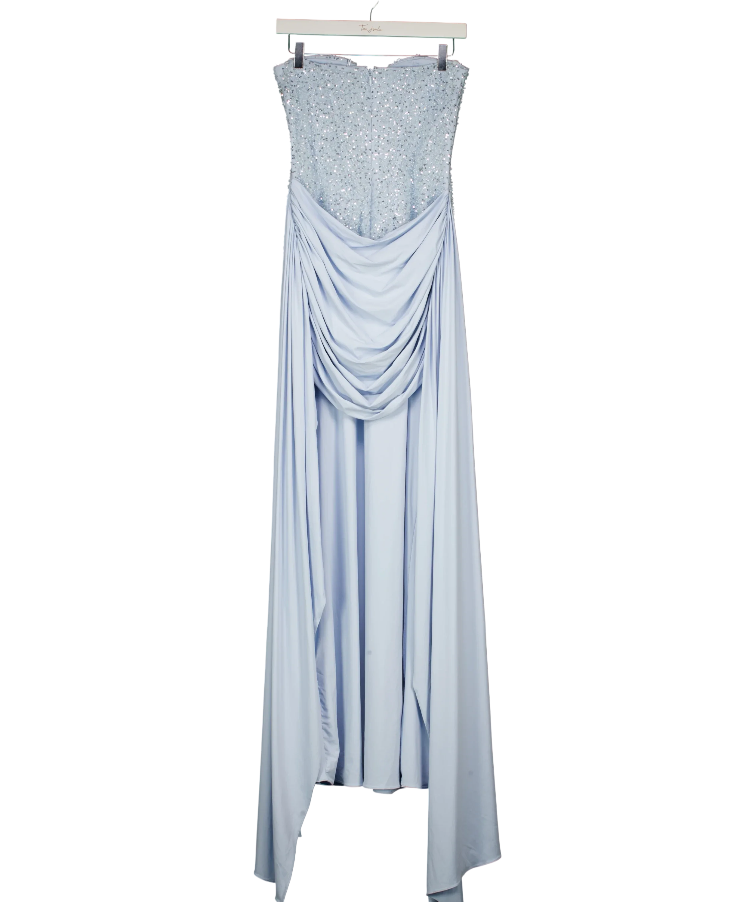 Babyboo Blue Carina Maxi Dress Glacier Blue, size UK S — back