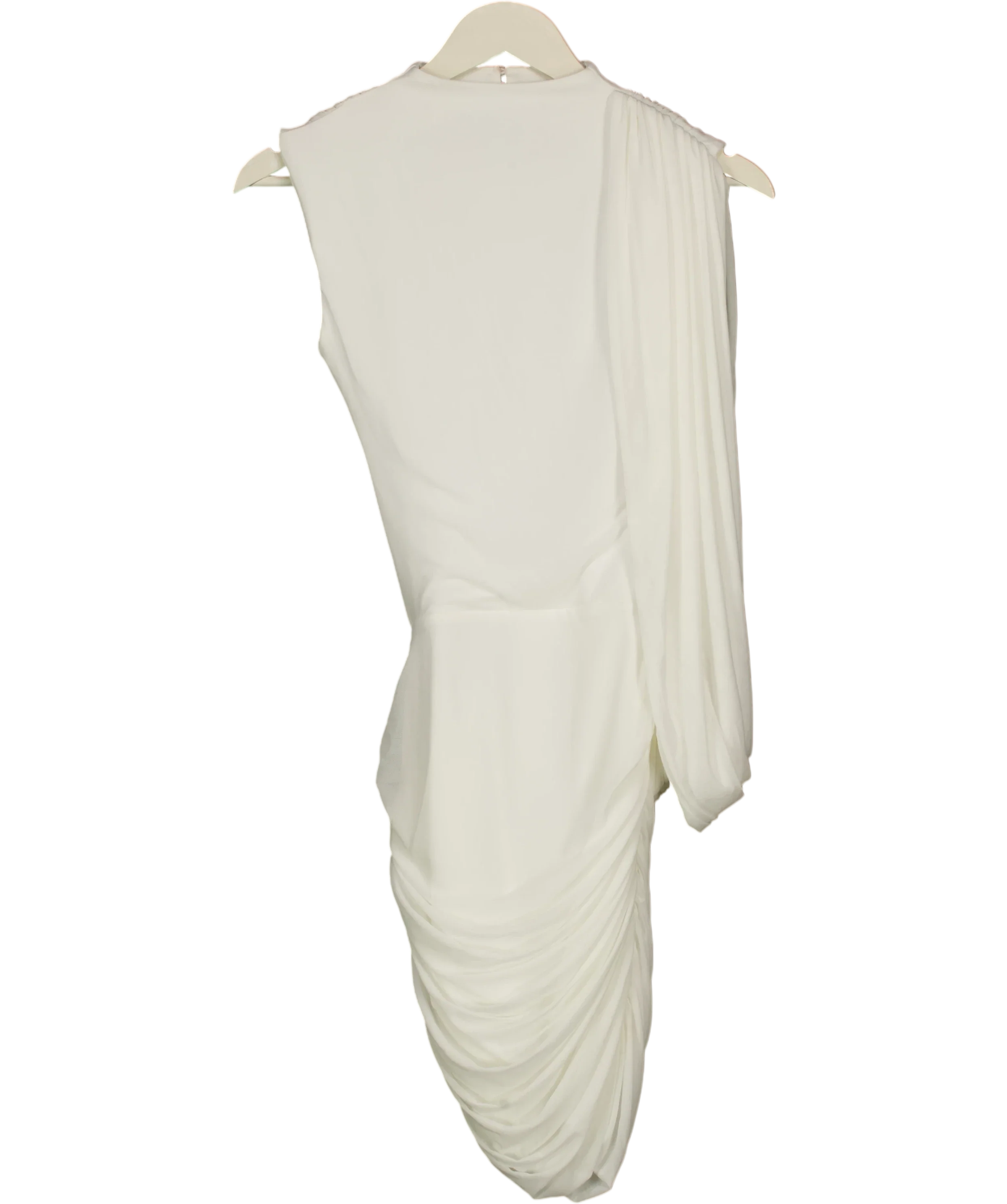 Babyboo White Mireya Mini Dress Ivory white, size UK S — front