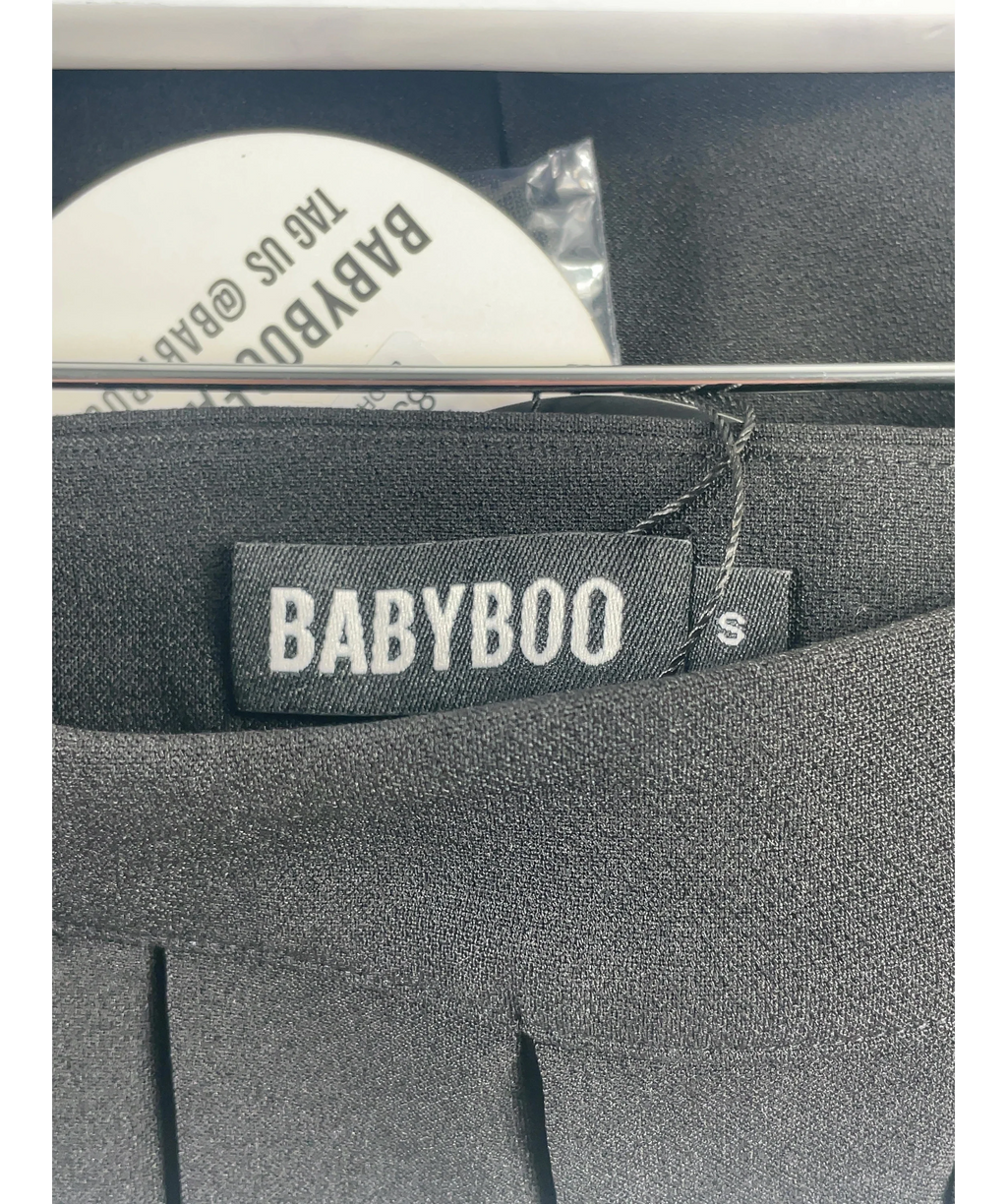 Babyboo Black Philippa Halter Waistcoat & Gretchen Skirt Set Black, size UK S — detail