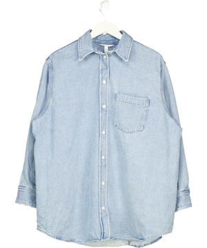 H&M Blue Oversize Denim Shirt UK XS
