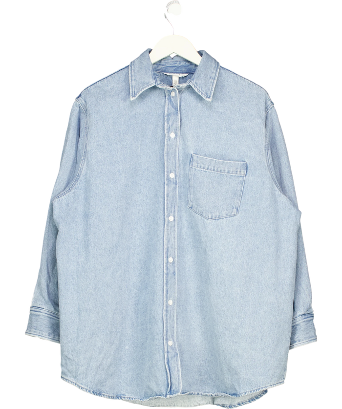 H&M Blue Oversize Denim Shirt UK XS