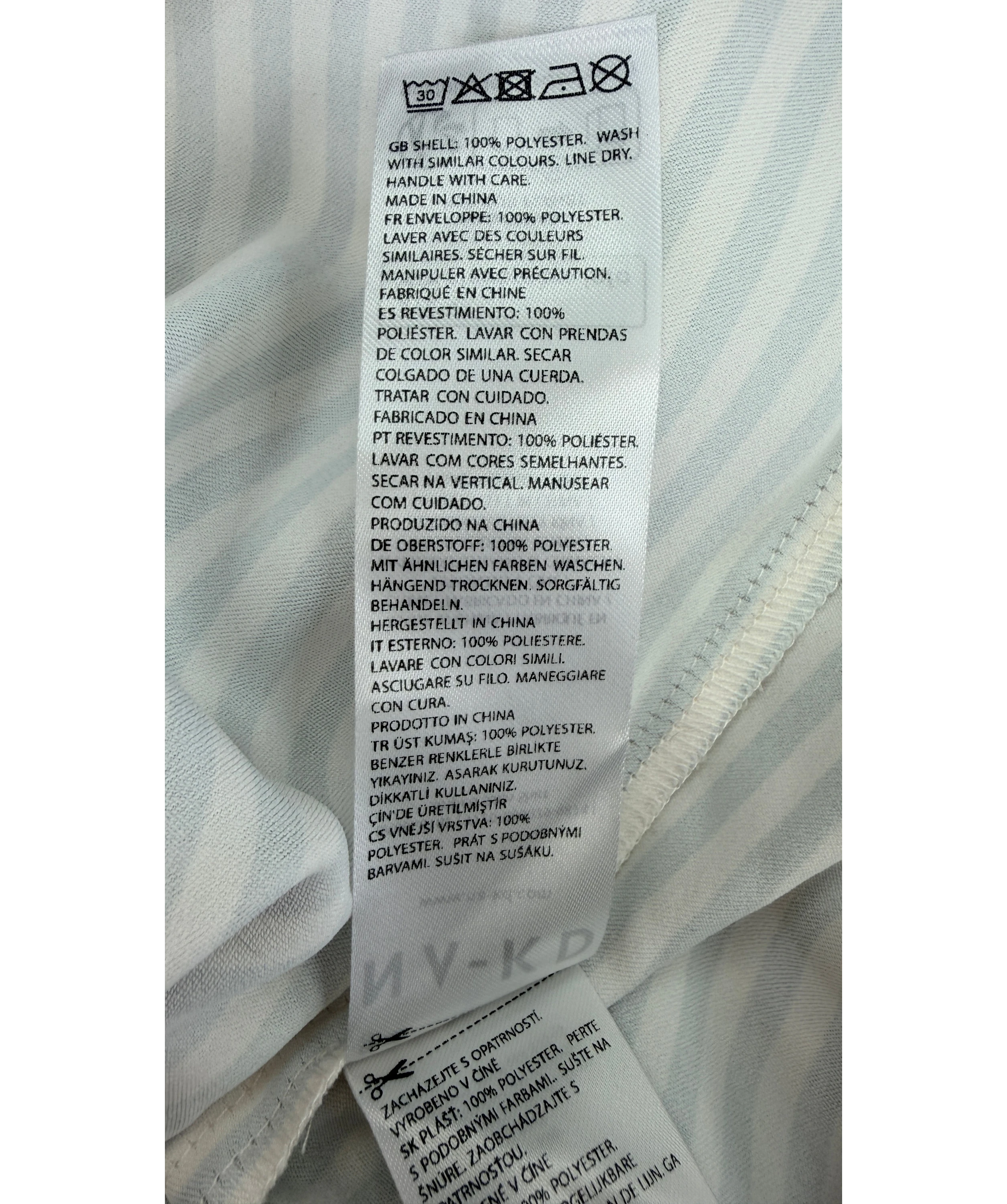 NA-KD Cream X Claire Rose Striped Satin Shirt 34 UK 6