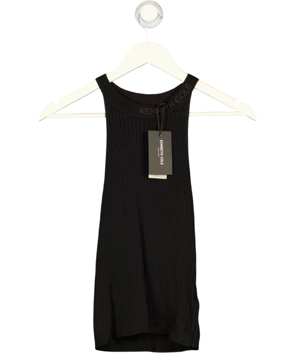 KENNETH COLE Black Knit Tank Top UK XS — Front
