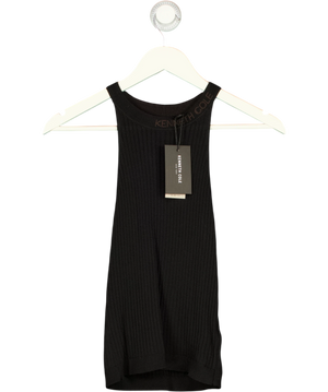 KENNETH COLE Black Knit Tank Top UK XS