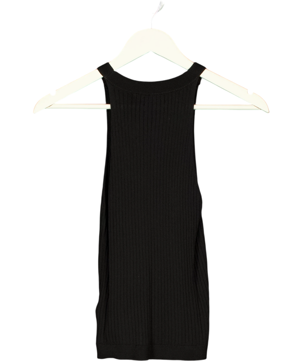 KENNETH COLE Black Knit Tank Top UK XS — Back