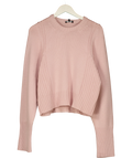 ME + EM Merino Cashmere Jumper + Snood Smoke Pink UK S — Front