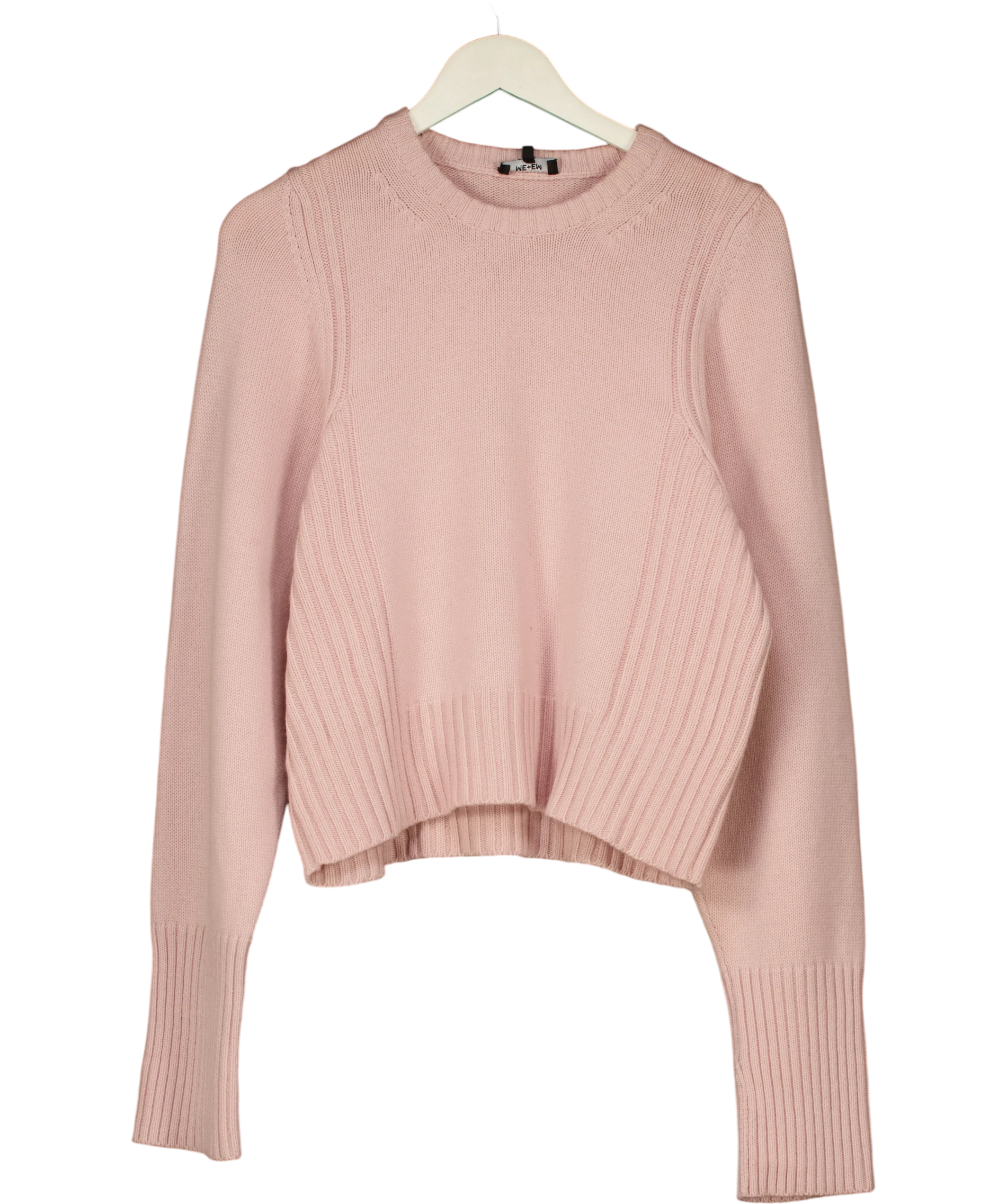 ME + EM Merino Cashmere Jumper + Snood Smoke Pink UK S — Front