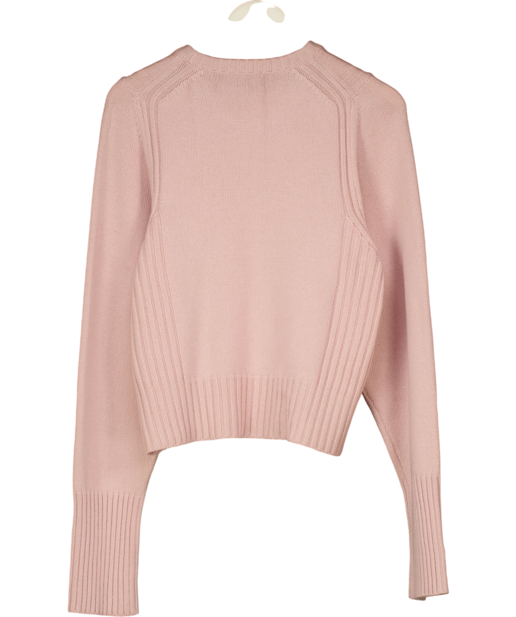 ME + EM Merino Cashmere Jumper + Snood Smoke Pink UK S — Back