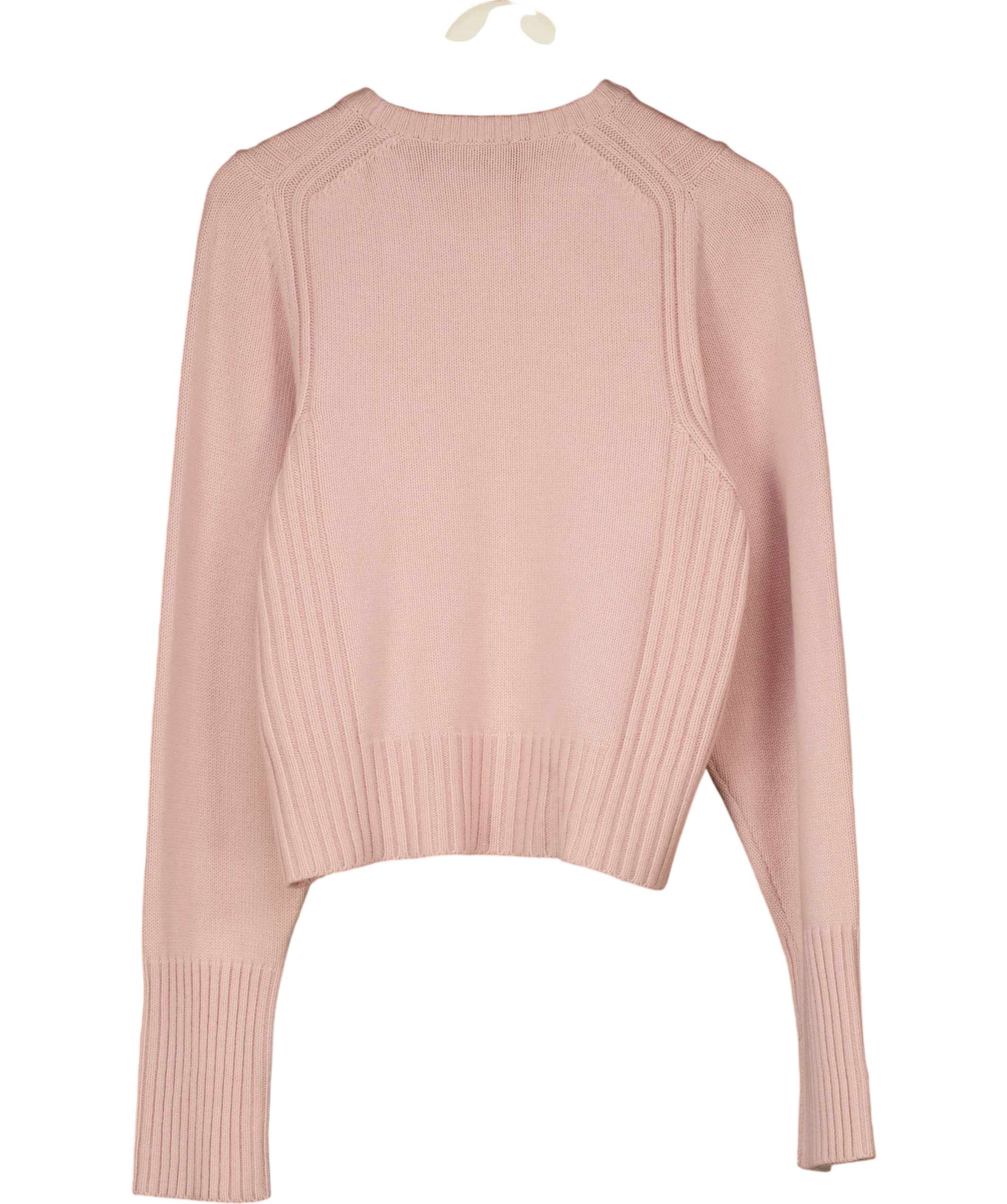 ME + EM Merino Cashmere Jumper + Snood Smoke Pink UK S — Back