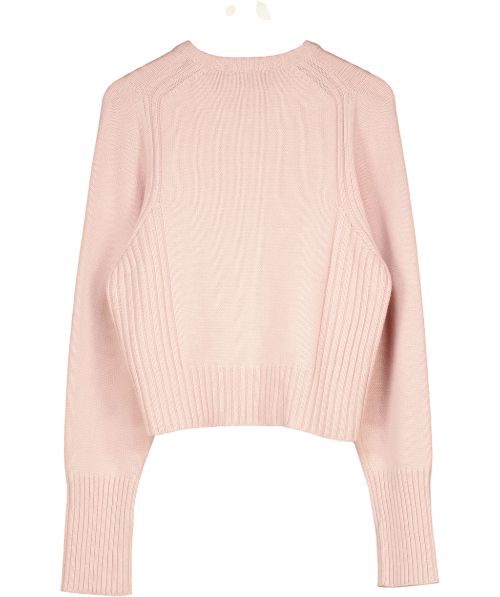 ME + EM Merino Cashmere Jumper + Snood Smoke Pink UK S — Back