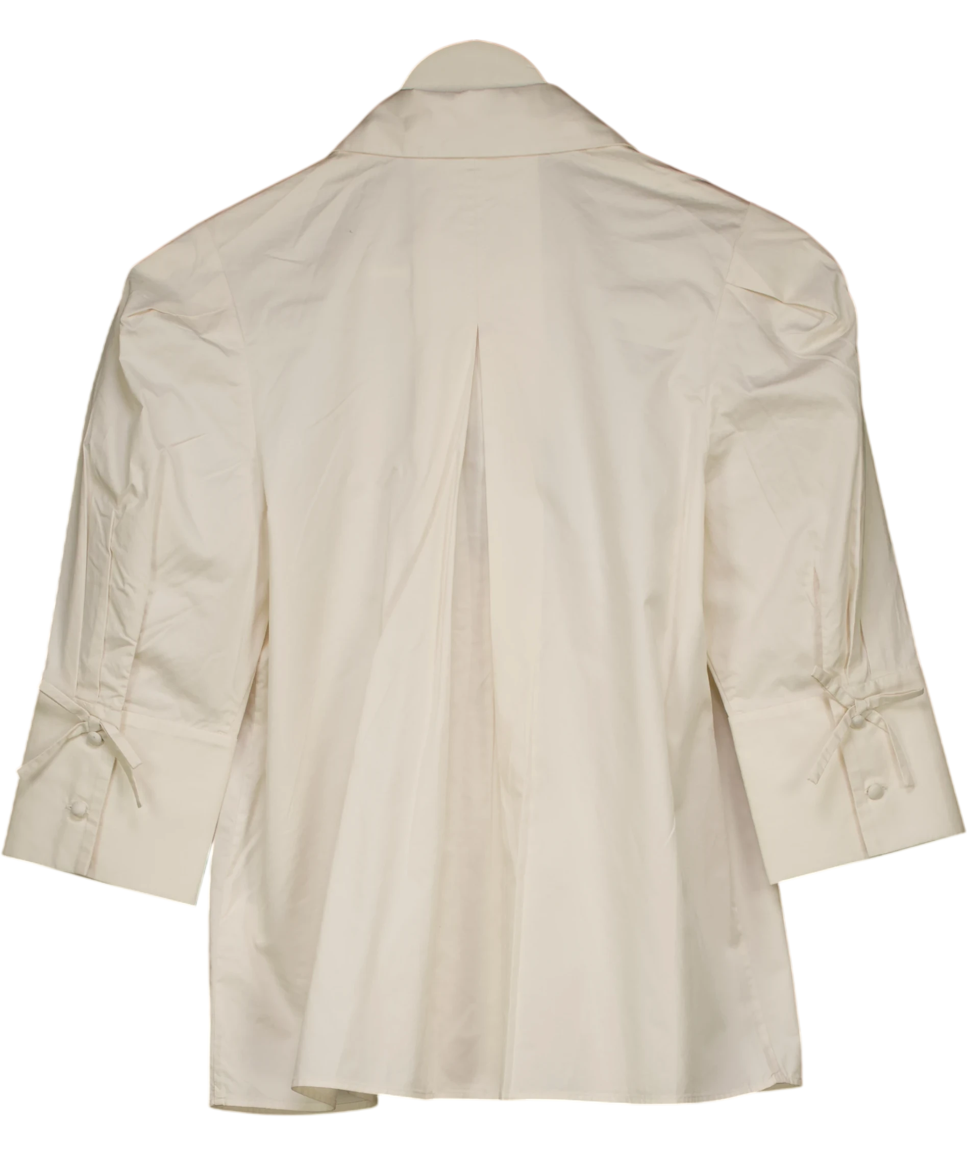 & OTHER STORIES Cream Bow-detailed Blouse UK 6 — Back
