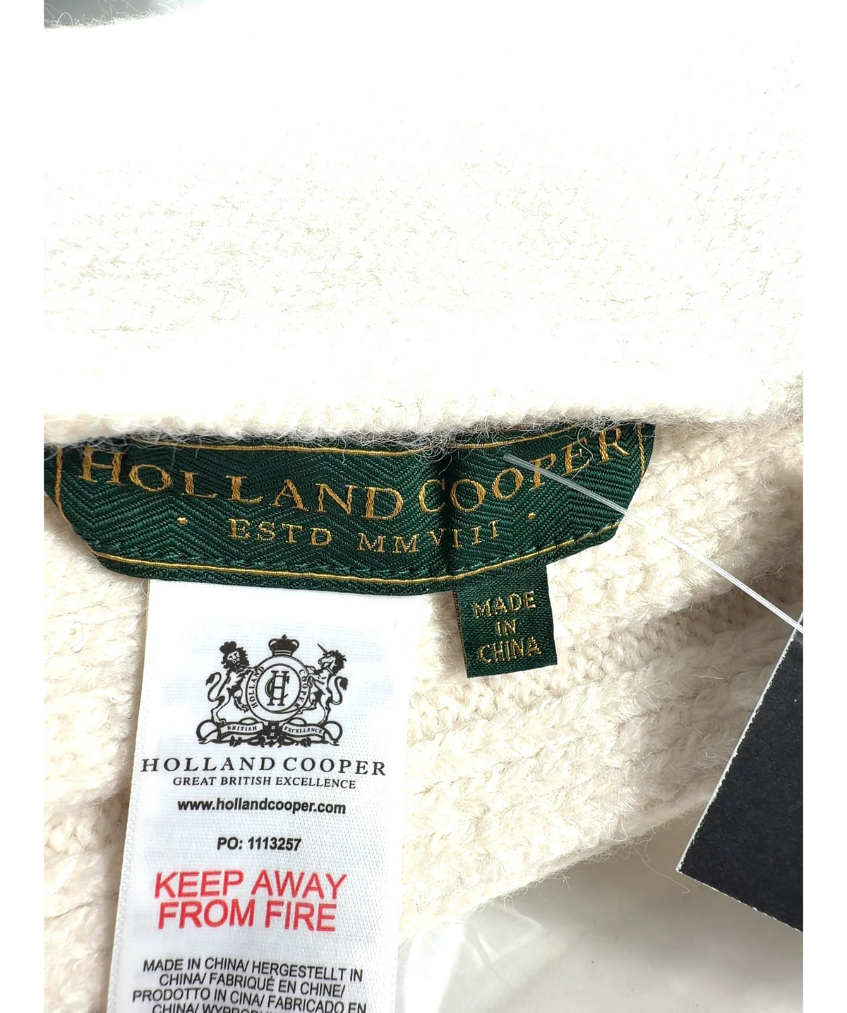 Holland Cooper Elle Scarf Cream — Brand