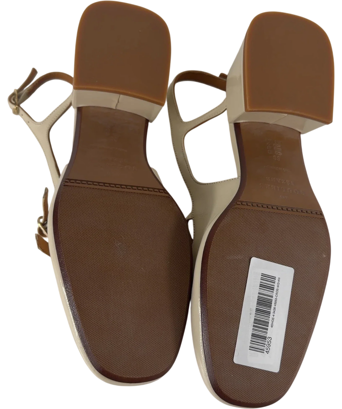 Sezane Paula Babies Cream Patent Heels UK 5 EU 38 — Sole