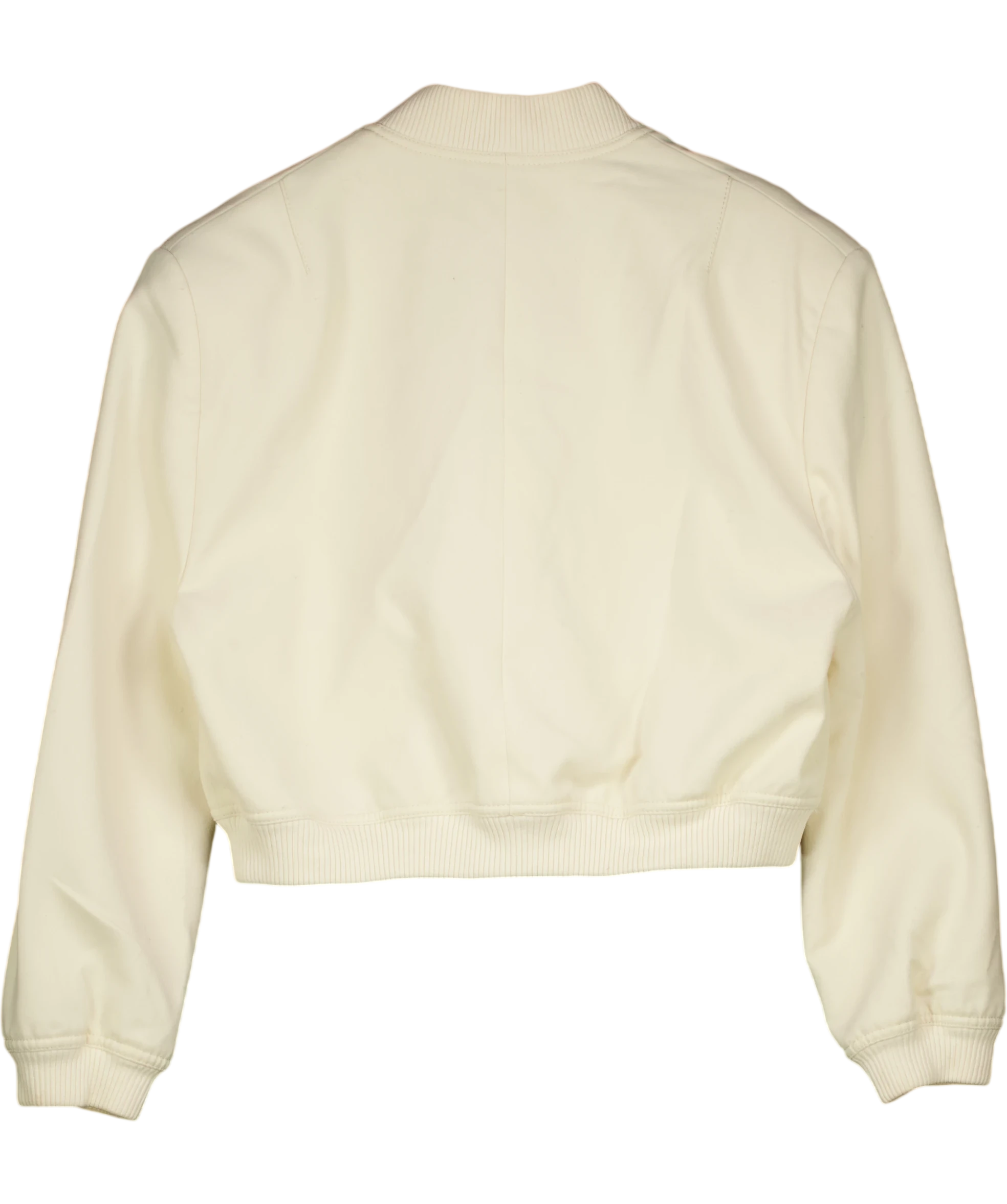 ZARA Cream Maxi Pocket Textured Bomber Jacket UK M