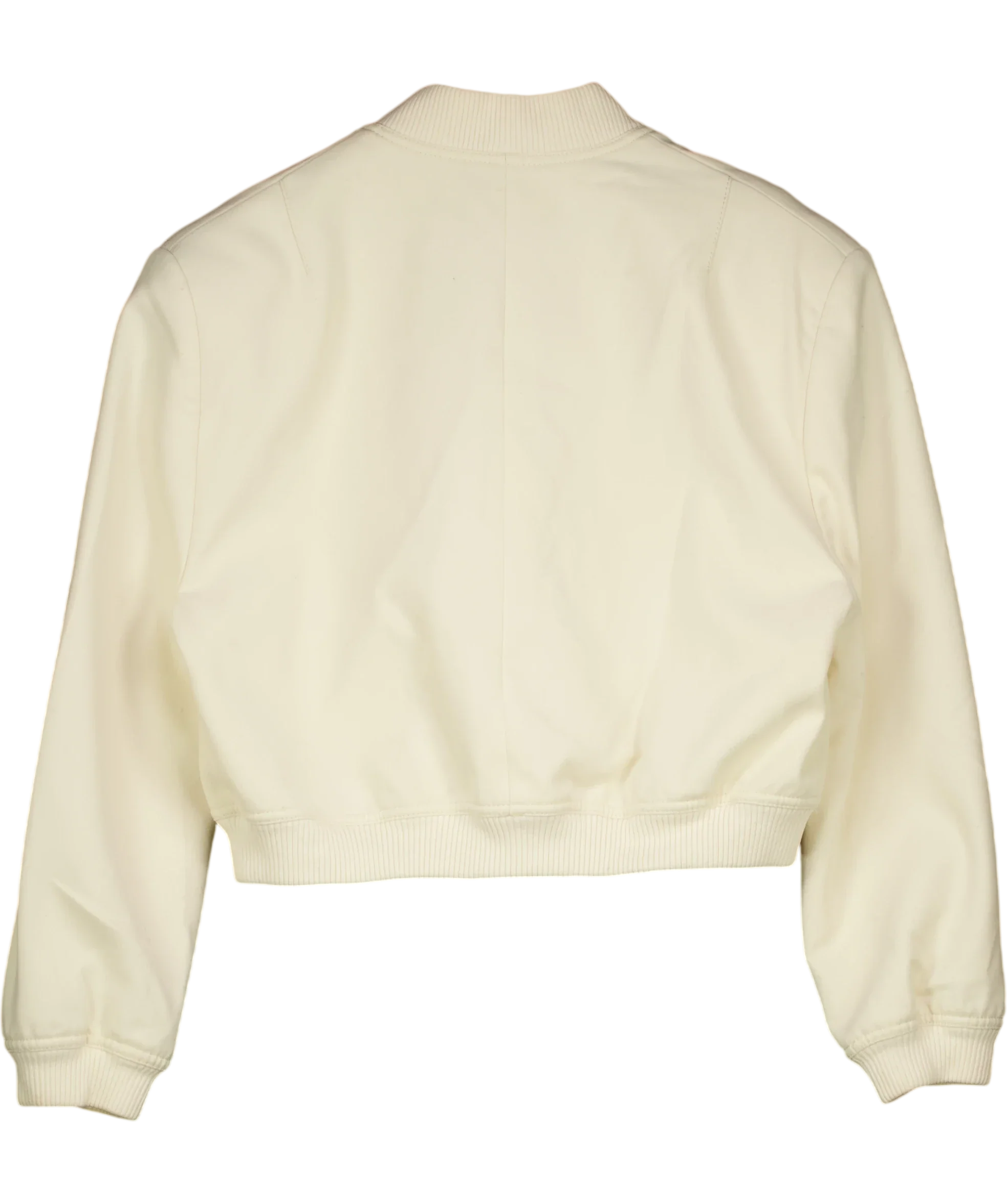 ZARA Cream Maxi Pocket Textured Bomber Jacket UK M