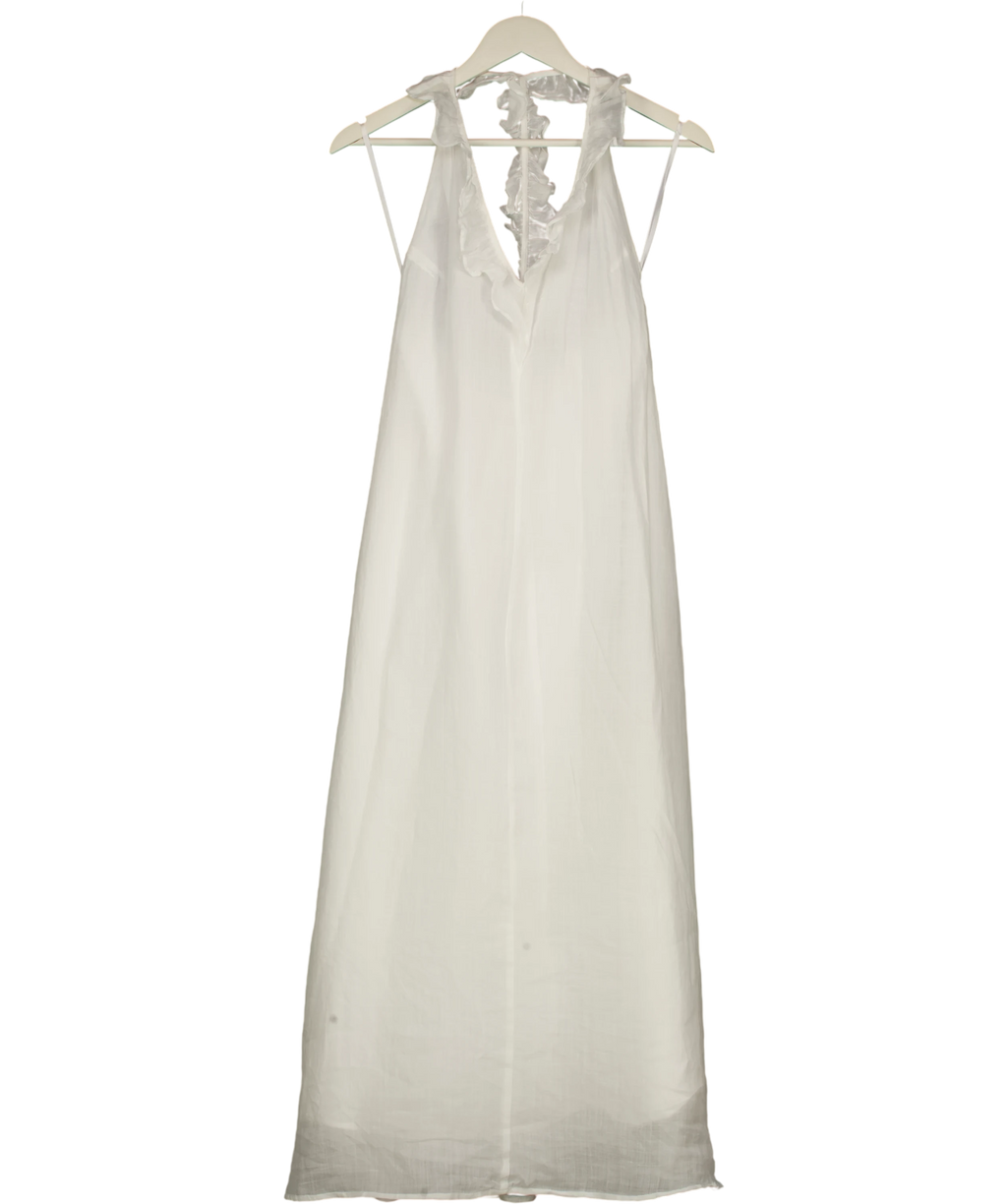 DISSH White Ramie Midi Dress UK 6