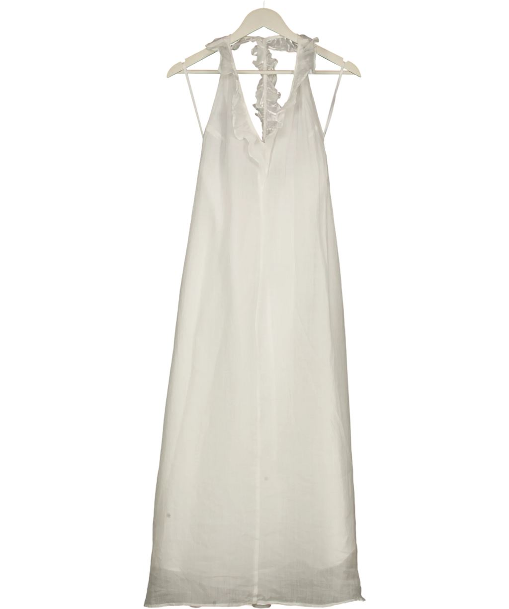 DISSH White Ramie Midi Dress UK 6