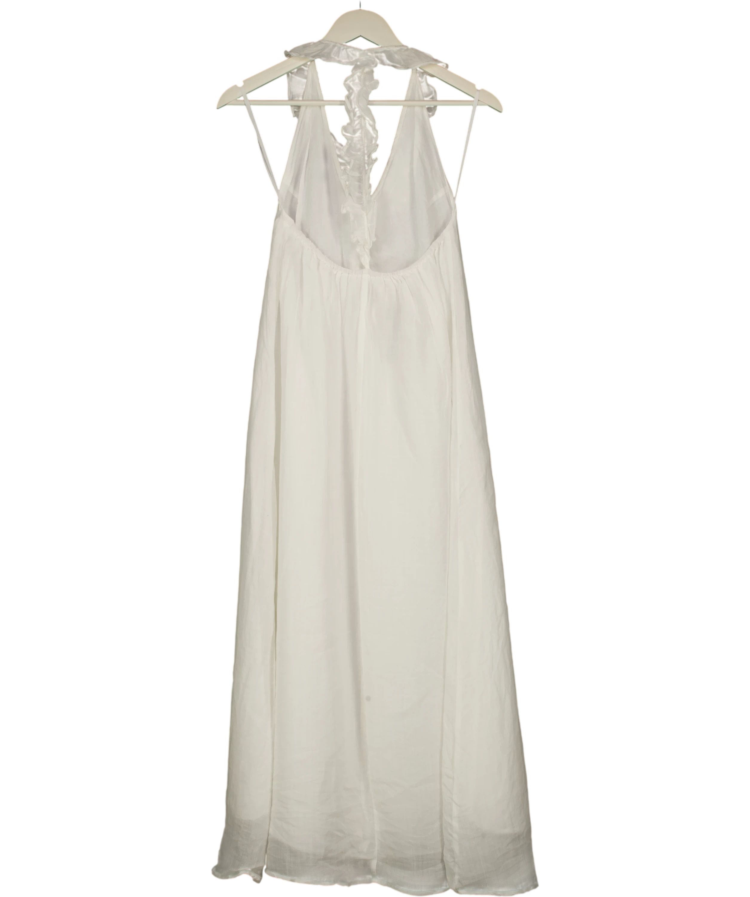 DISSH White Ramie Midi Dress UK 6