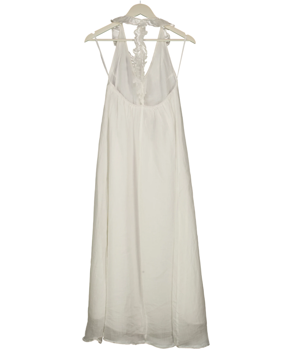 DISSH White Ramie Midi Dress UK 6