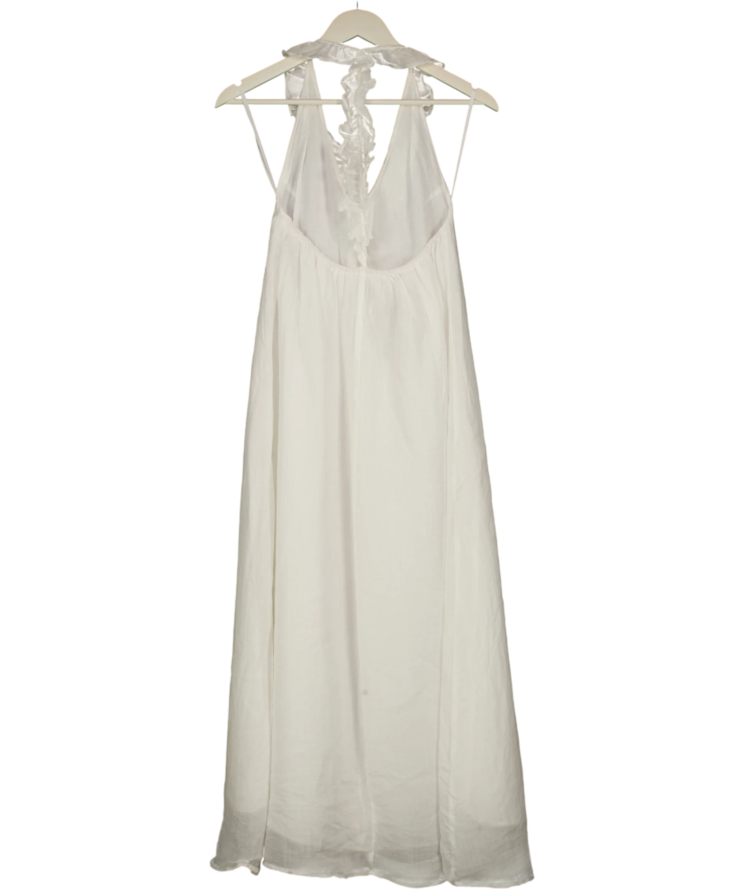 DISSH White Ramie Midi Dress UK 6