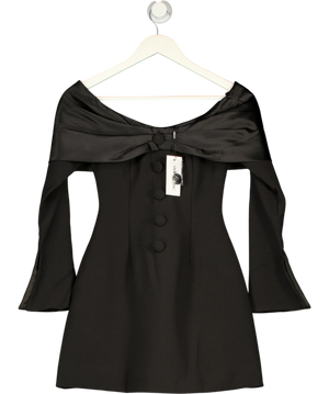 ODD MUSE The Ultimate Muse Bow Mini Dress Black UK XS