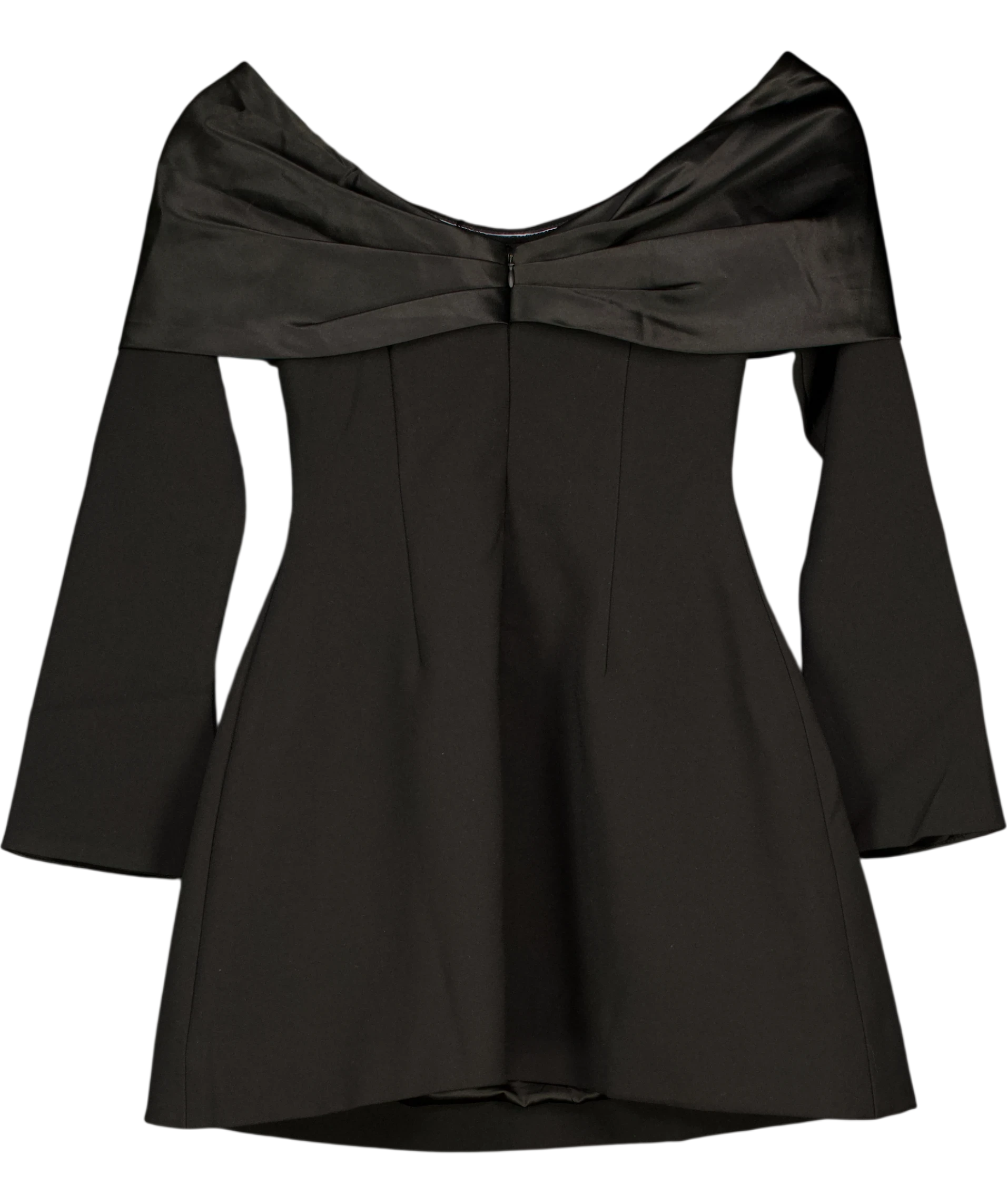 ODD MUSE The Ultimate Muse Bow Mini Dress Black UK XS — Back