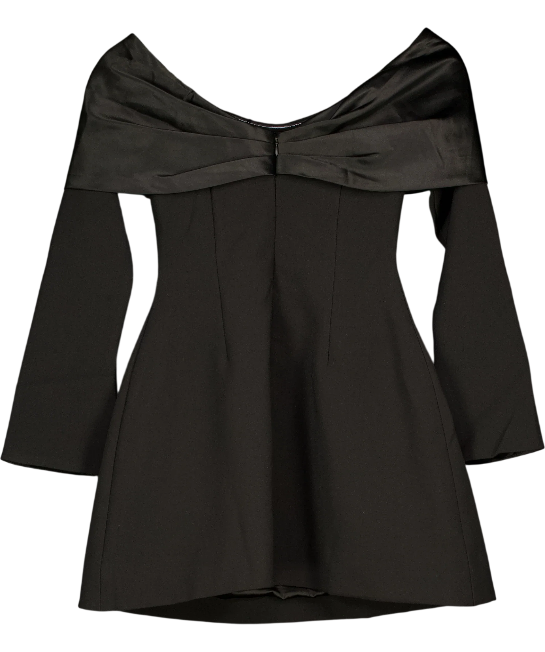 ODD MUSE The Ultimate Muse Bow Mini Dress Black UK XS — Back