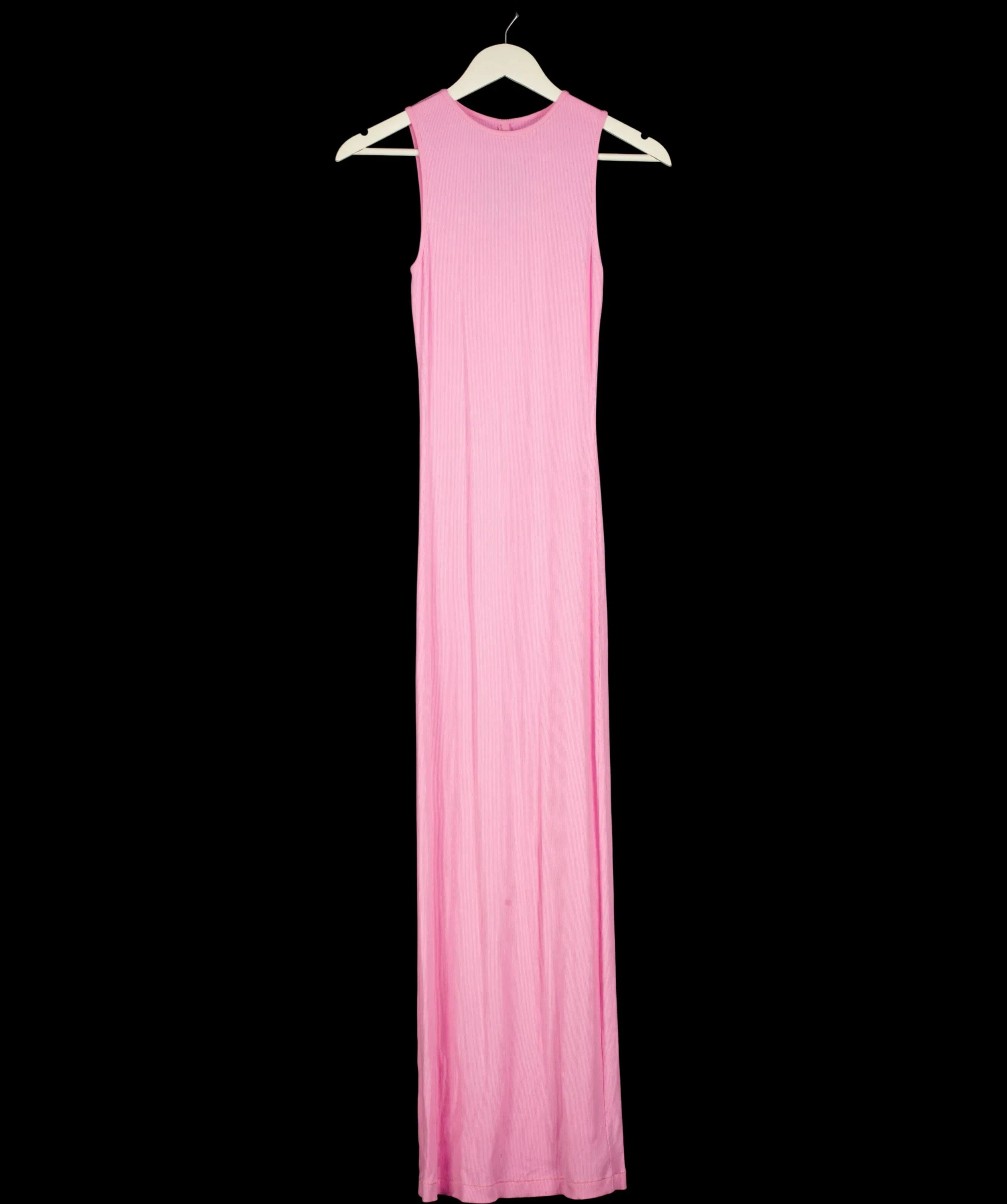 SKIMS Pink Soft Lounge Sleeveless Long Dress, size UK S — care label