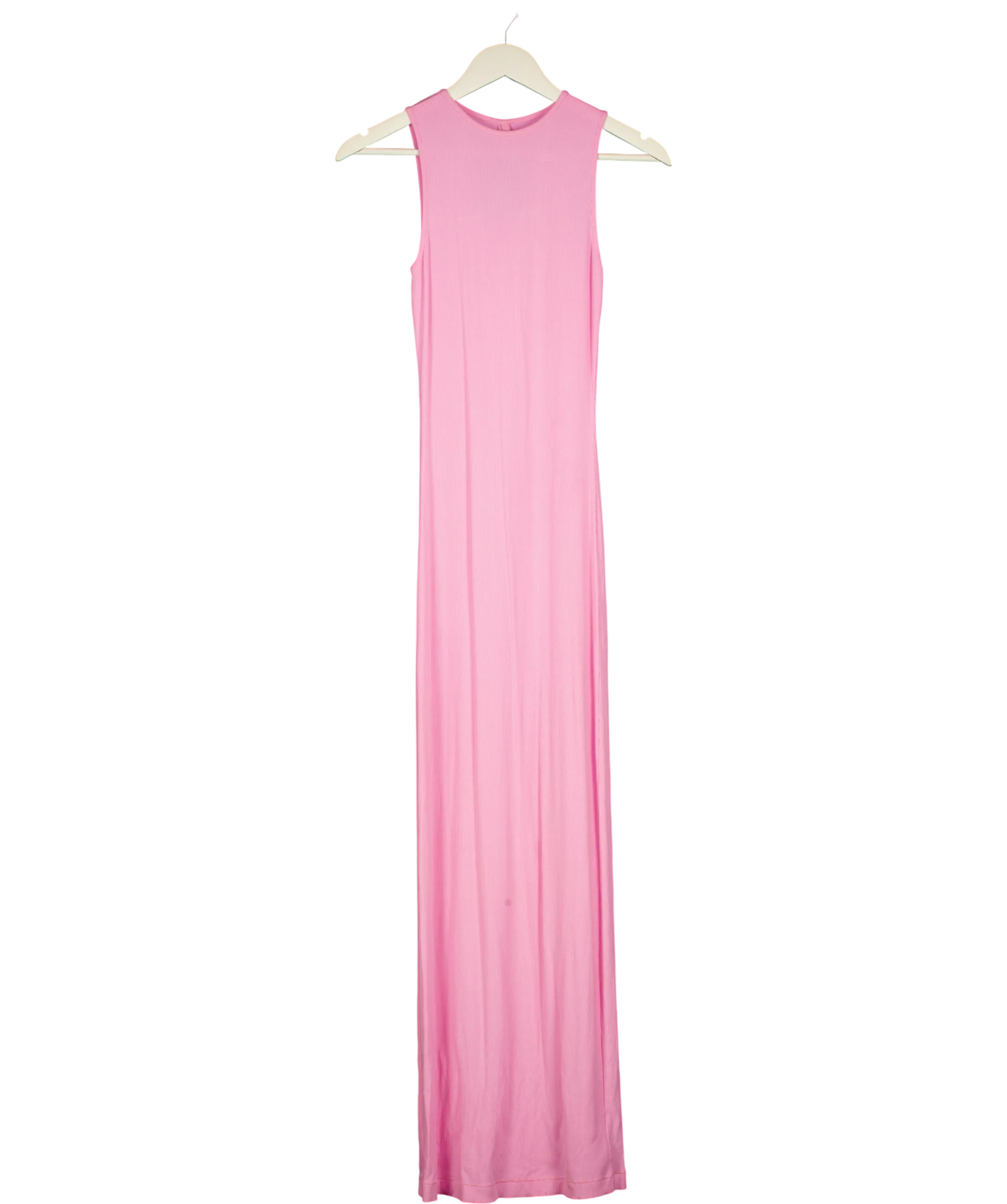 SKIMS Pink Soft Lounge Sleeveless Long Dress, size UK S — front