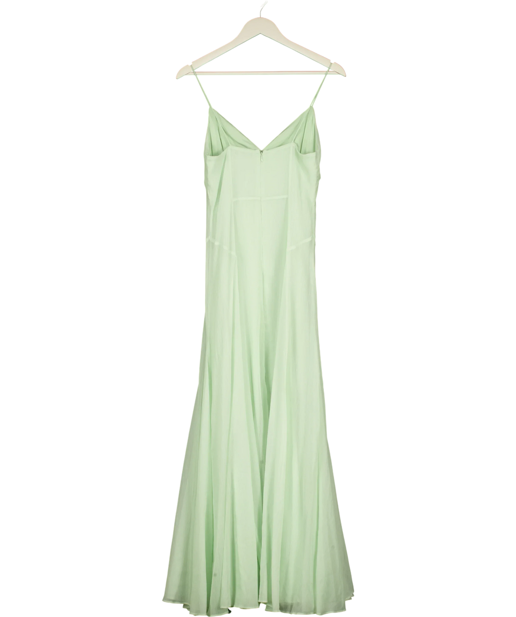 KAREN MILLEN Green Crystal Embellished Midi Dress Green, size UK 6 — back