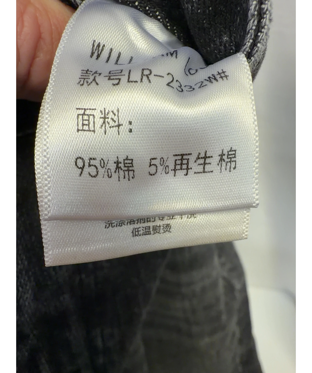 WILLIAN LOOK Black Colour, size UK M — label