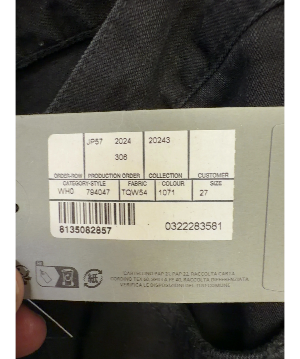 Balenciaga Black Colour, size W27 — care label
