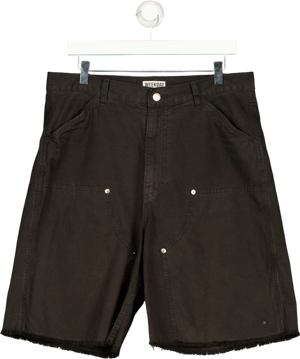 Weekday Black Cargo Shorts W36
