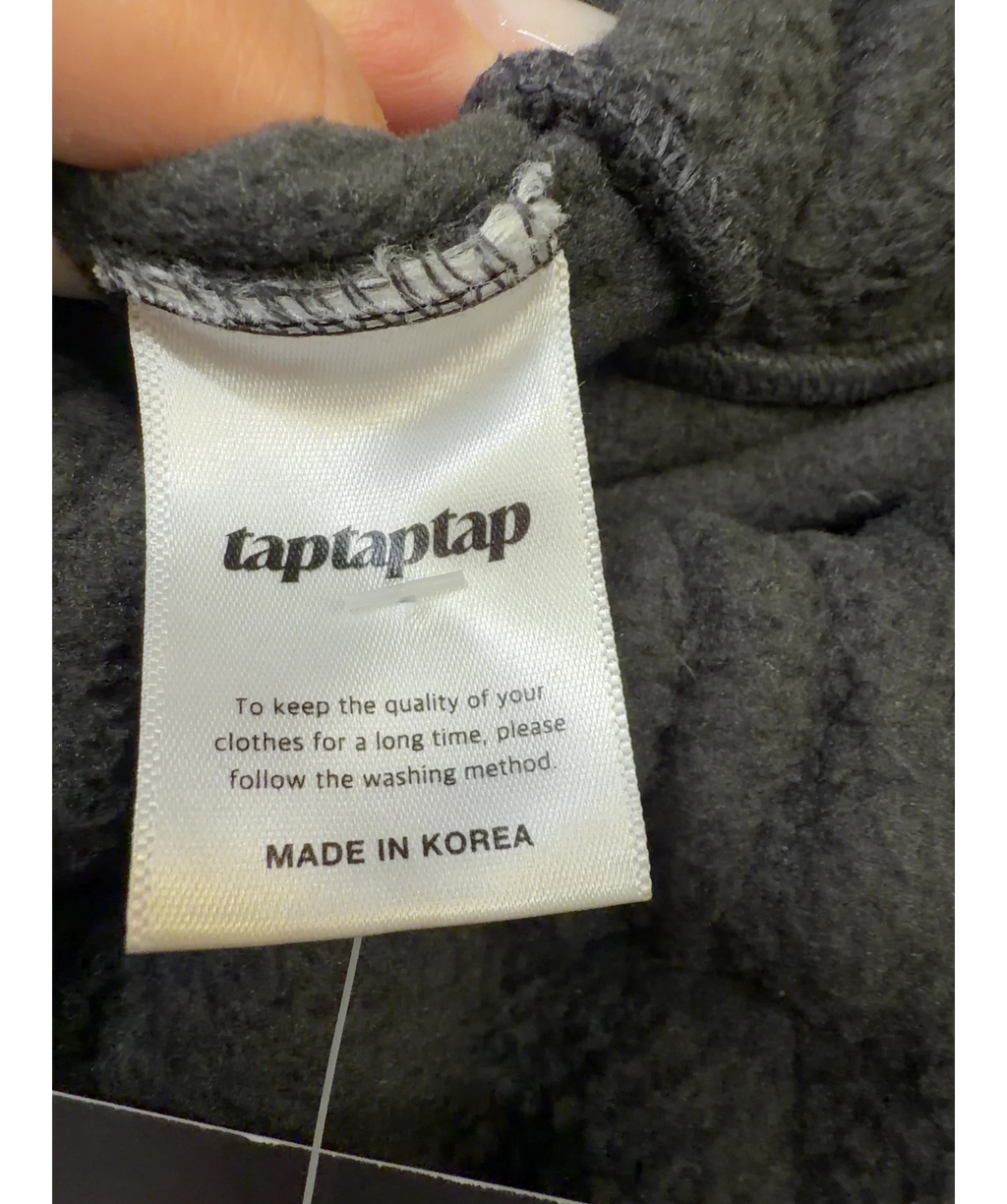 taptaptap brown fleece sweatpants, size UK M — detail