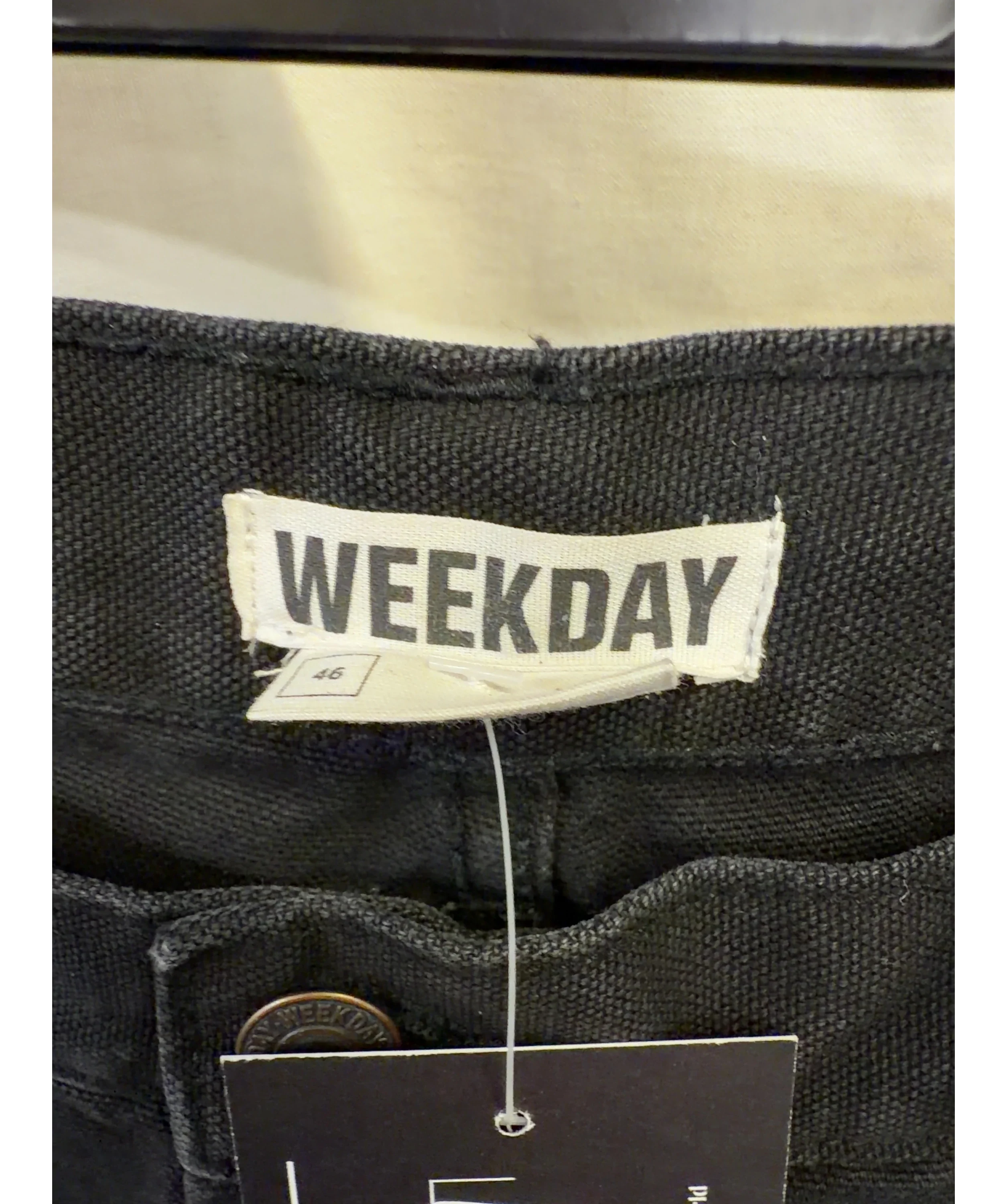 Weekday Black Colour, size W30 — detail