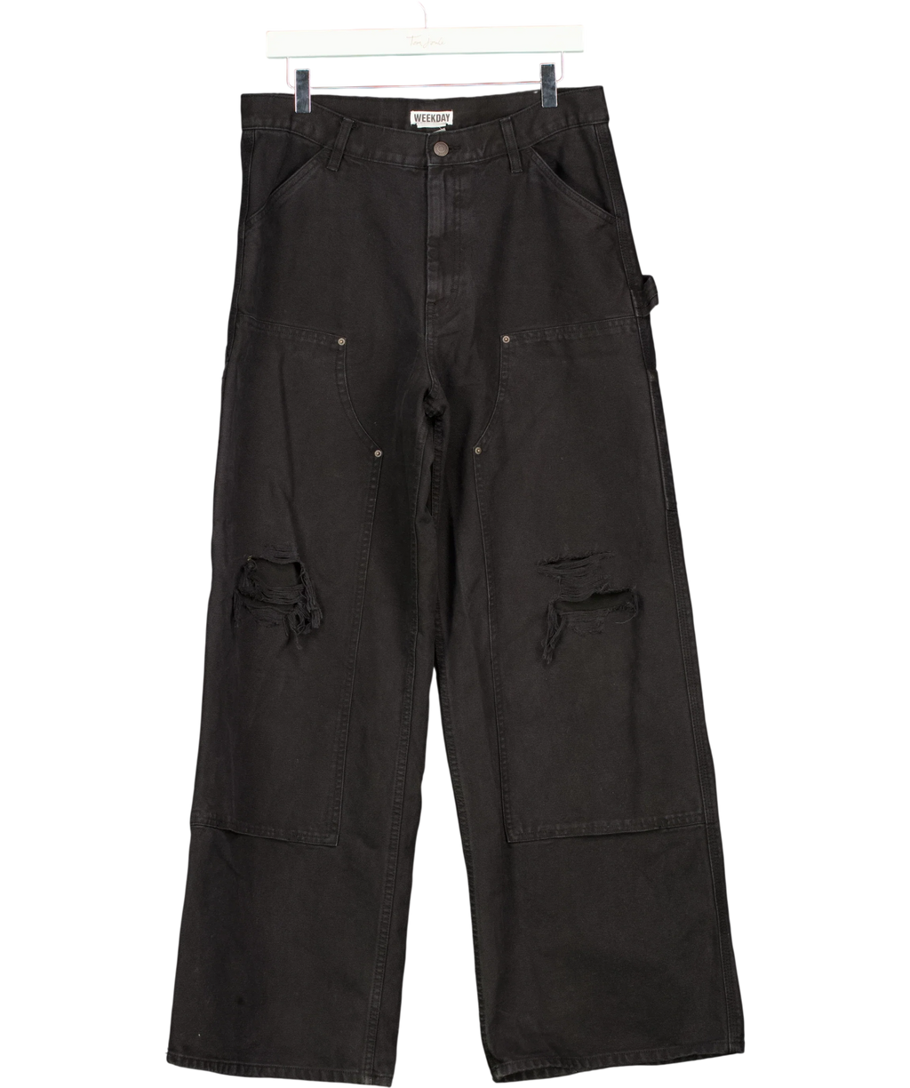 Weekday Black Colour, size W30 — front