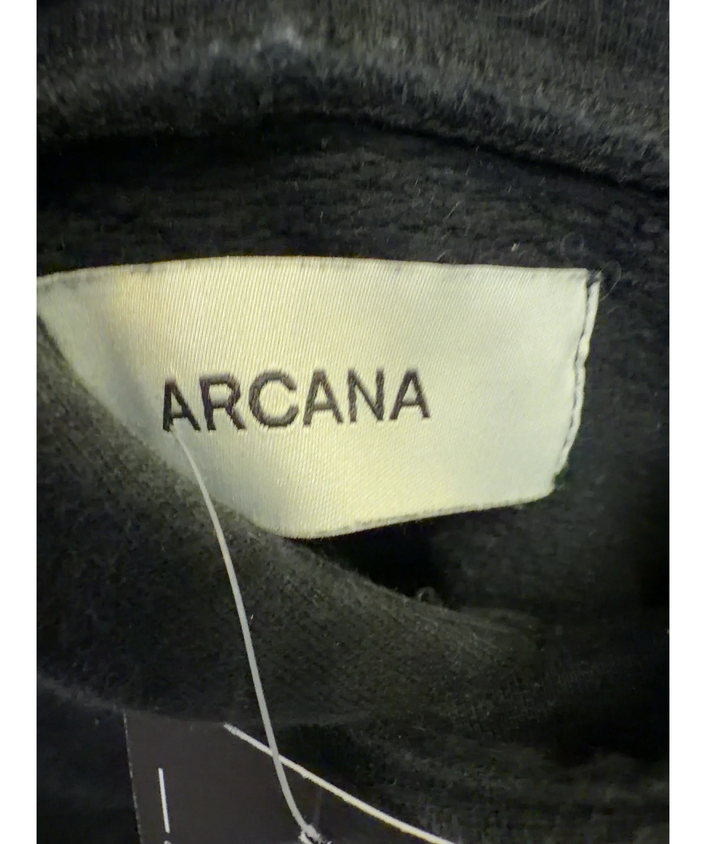 ARCANA Black Orbit Black Hoodie, size UK L — detail
