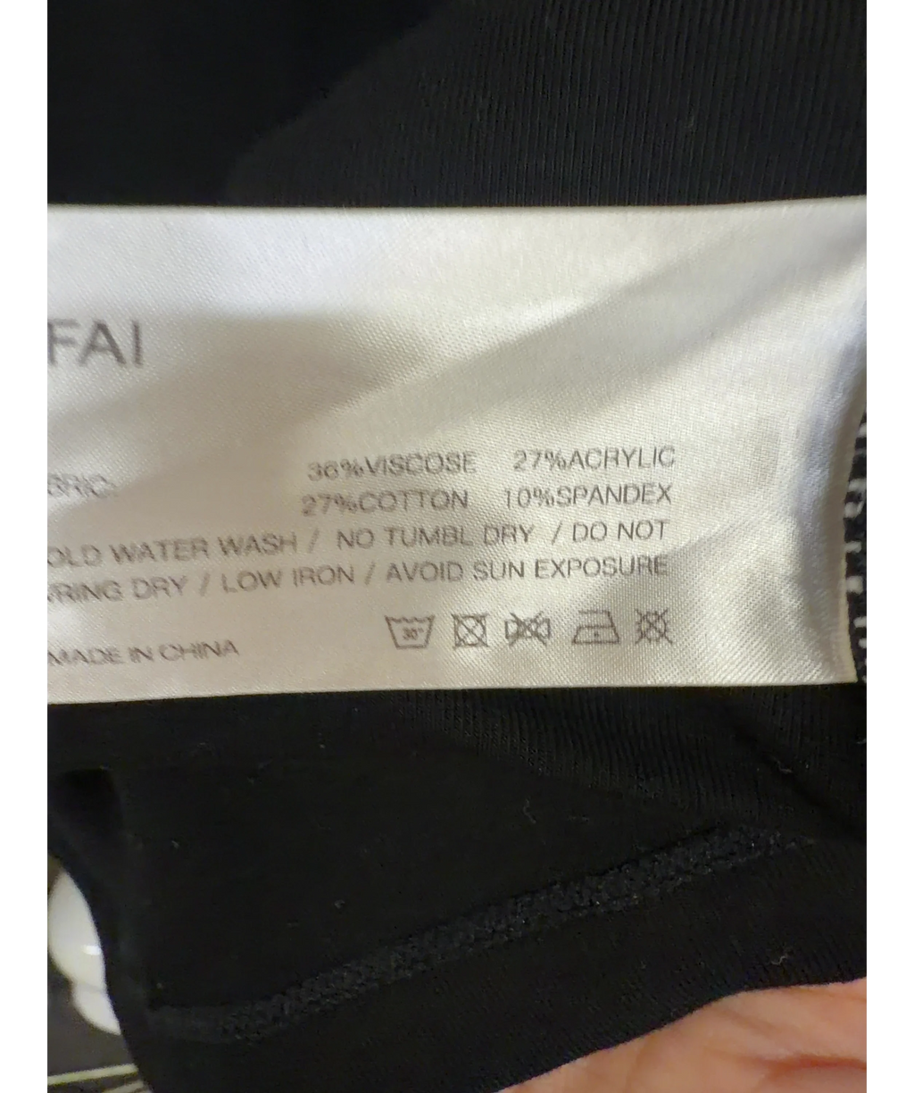 NFAI Black Push Tee — label