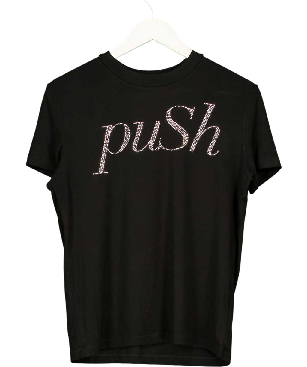 NFAI Black Push Tee — front