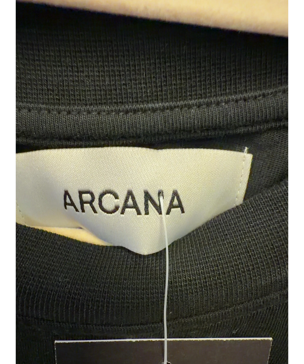 ARCANA Black Heavy Metal T-Shirt, size UK XL — detail