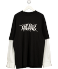 ARCANA Black Heavy Metal T-Shirt, size UK XL — front