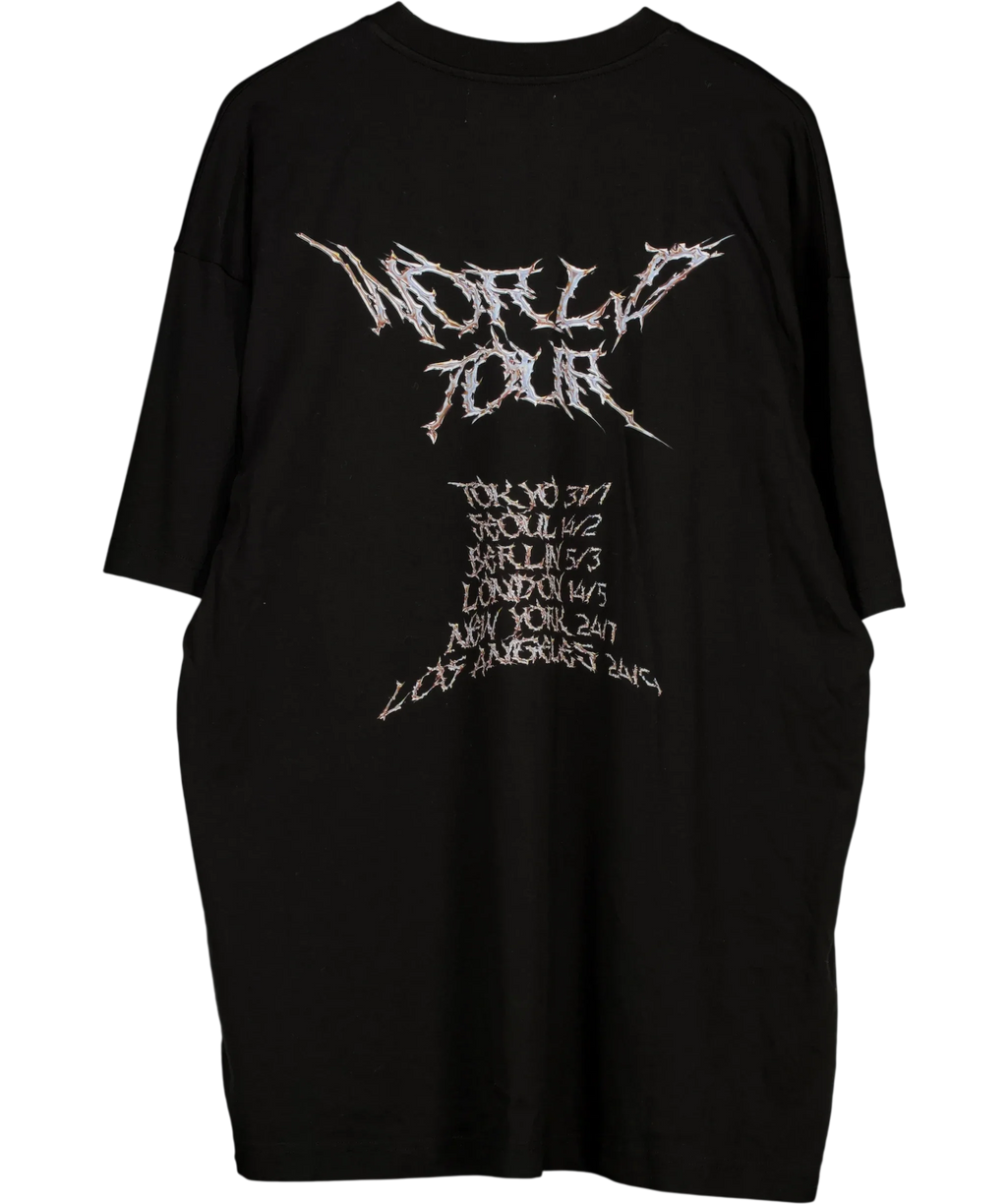 ARCANA Black Heavy Metal T-Shirt, size UK XL — back