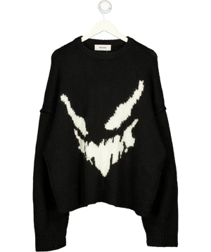 Arcana Ghost Knit Sweater Black And White Uk Xl