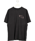 ARCANA Black Black Orbit Oversize T-Shirt, size UK S — front