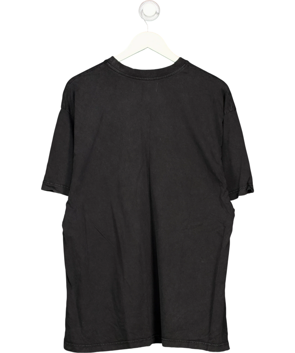 ARCANA Black Black Orbit Oversize T-Shirt, size UK S — back